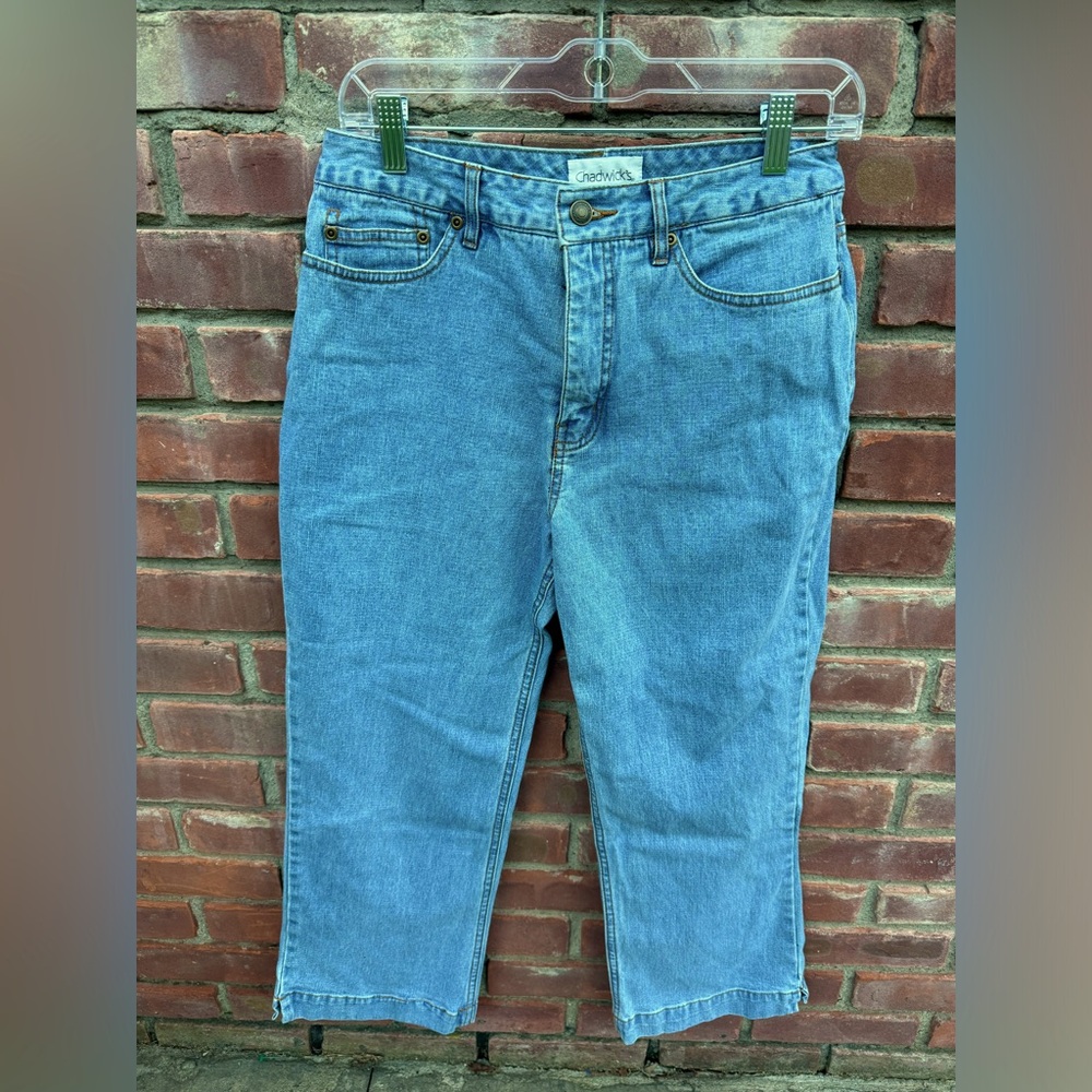 Chadwicks wide leg ankle denim jeans SIZE 6 EUC.